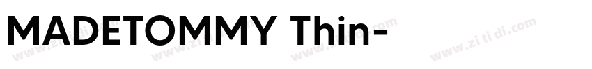 MADETOMMY Thin字体转换